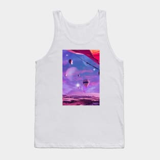 Flight to a pink night Tank Top